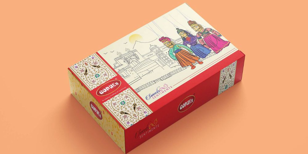 Sweet box packaging