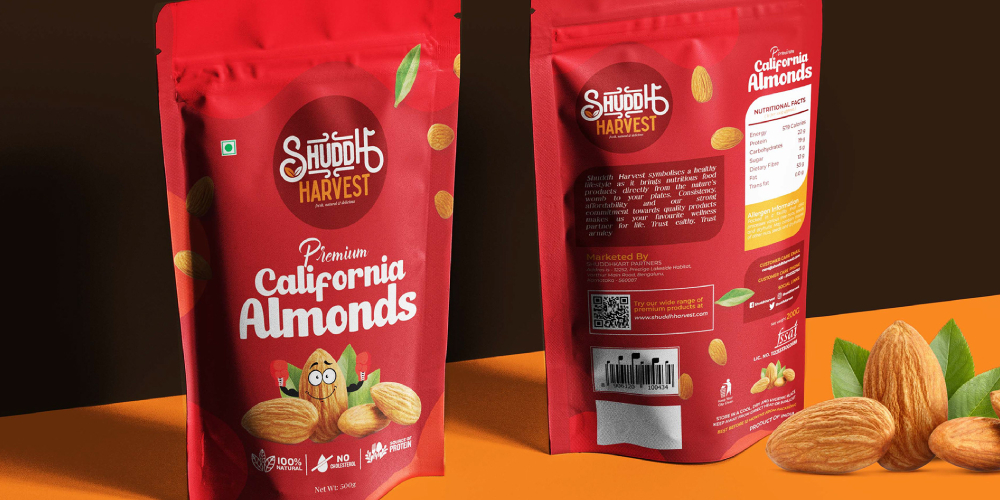 dry fruits packaging design