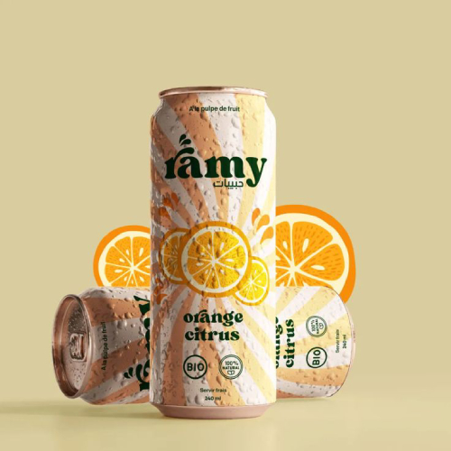 Juice can label design