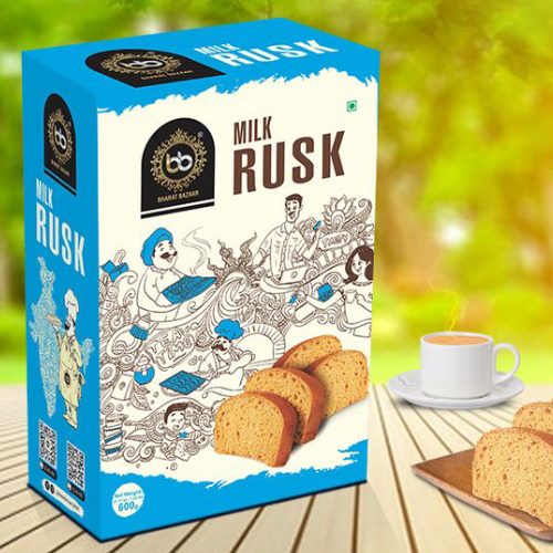 rusk box packaging design