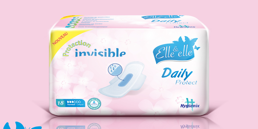 Sanitary pads pouch packaging design