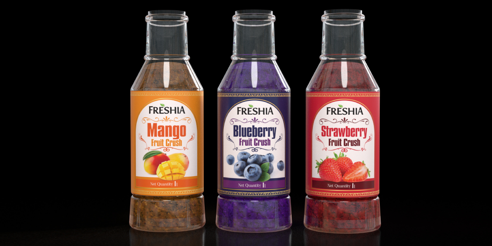 freshia juice label design