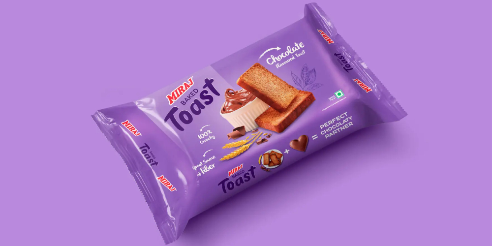 miraj baked toast packaging