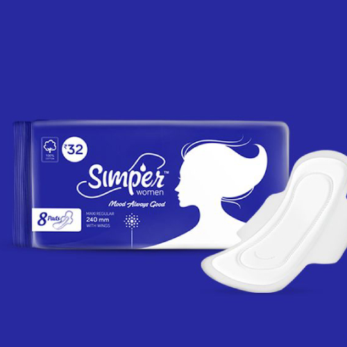 Sanitary napkin packaging design